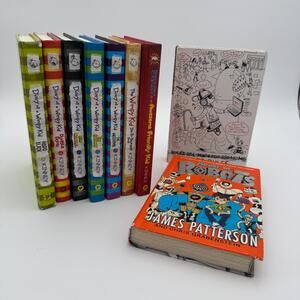 Set of 9 Diary of a Wimpy Kid (7) House of Robots, Middle School The Worst Years
